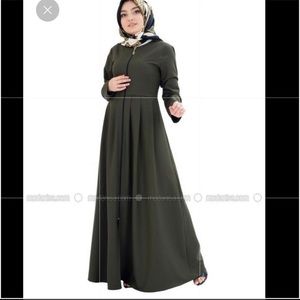 Abaya maxi dress with scarf